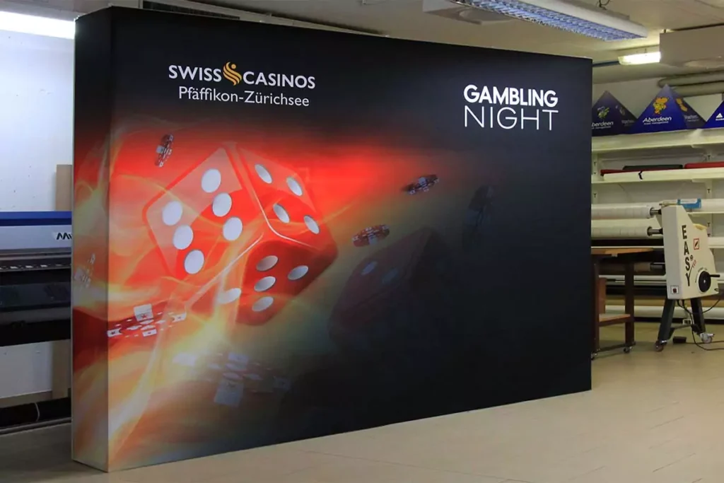 Bild: Popup-Faltwand Swiss Casino